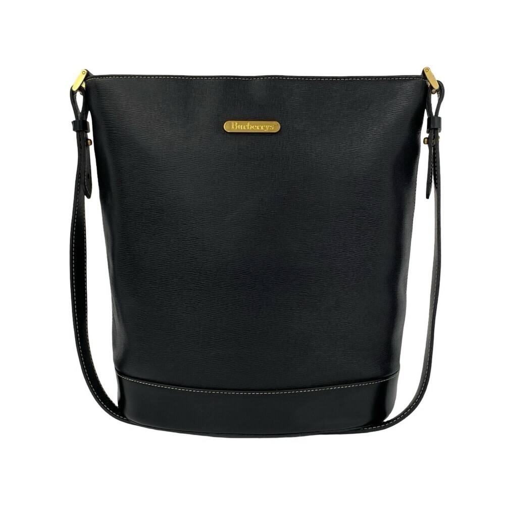 Burberrys Vintage Logo Hardware Nova Check Shadow Horse Leather Shoulder Bag ...